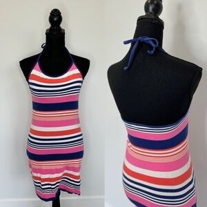 Divided H&M Striped Mini Halter Dress